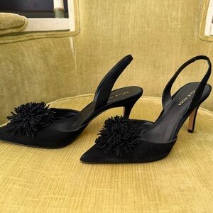 Elegant Black Slingback Heels